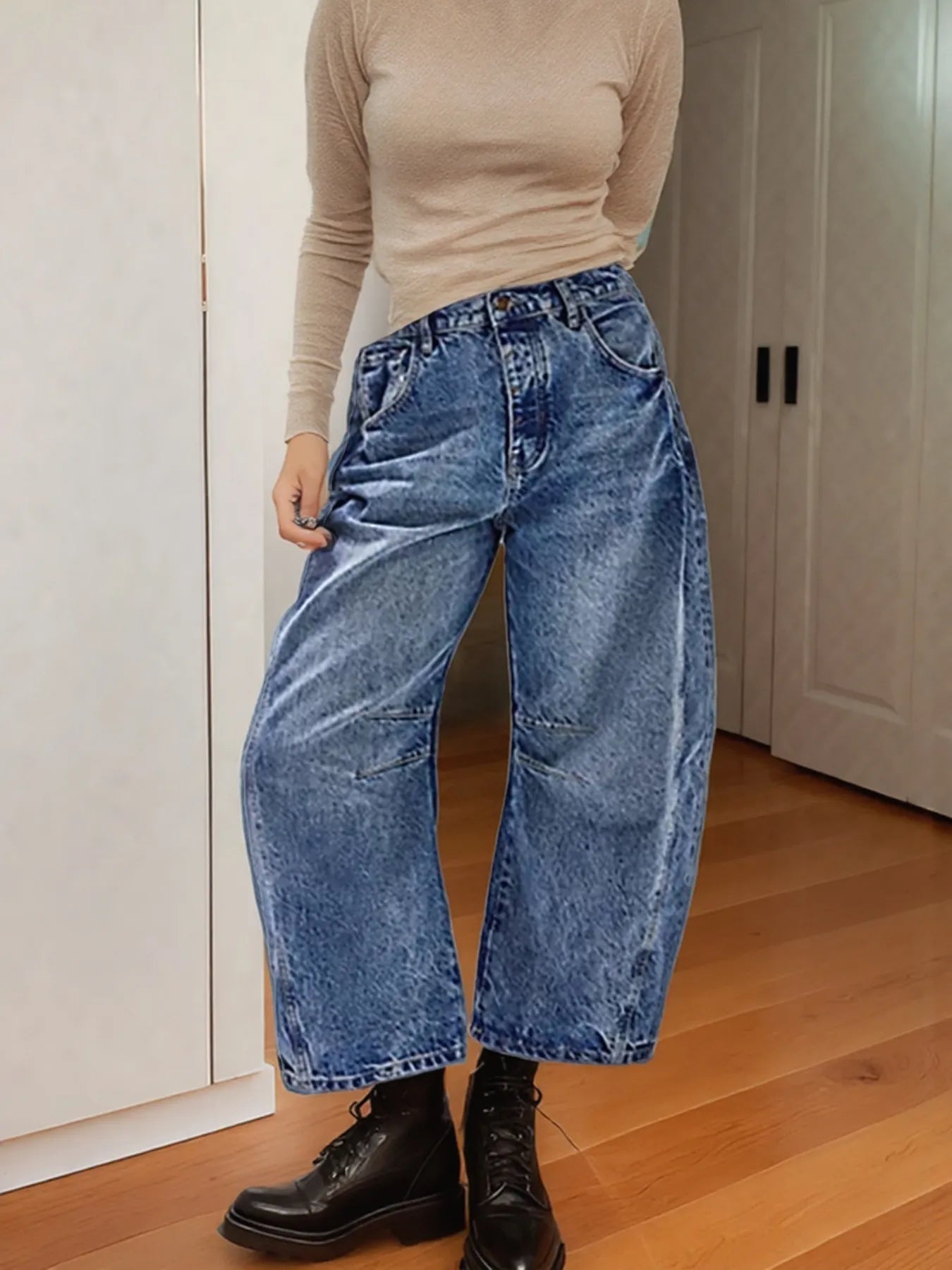 Wide Leg Relaxed Fit Jeans 