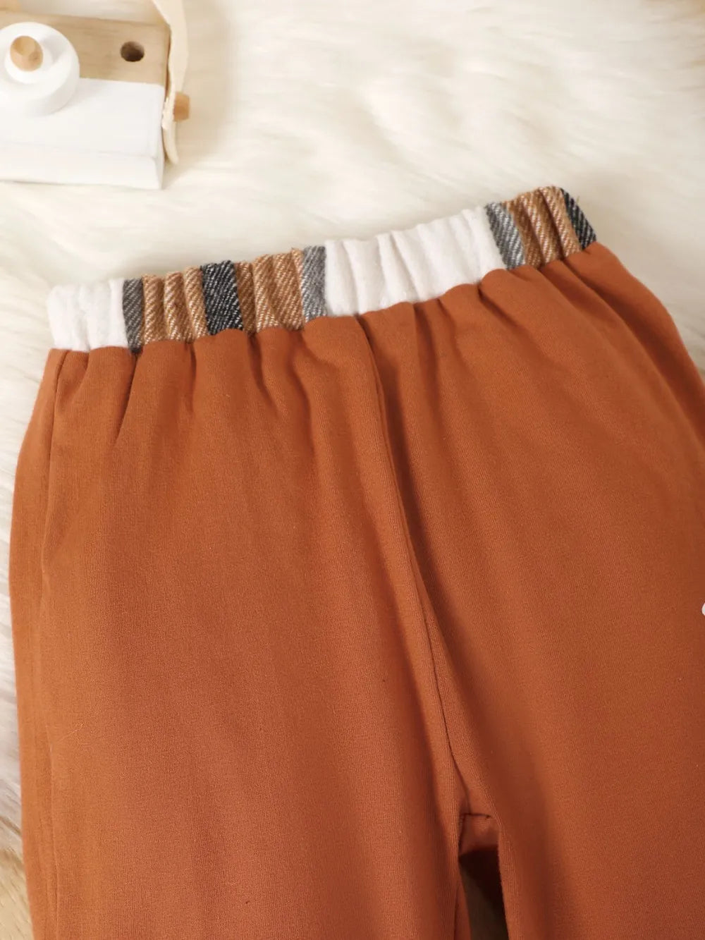 Color Block Button Up Top and Pants Set 