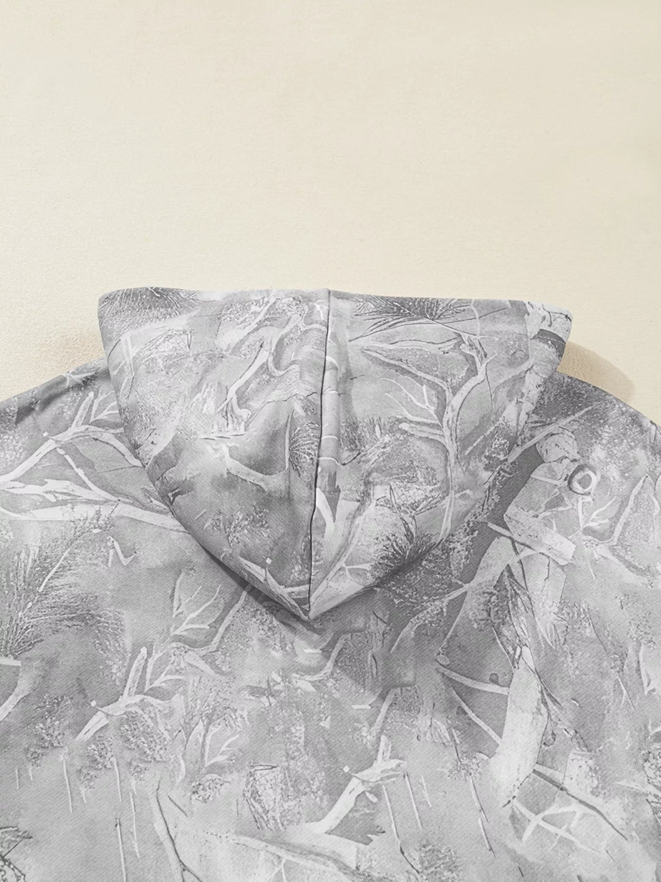 Camouflage Woodland Print Oversized Sporty Hoodie 