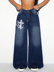Cross Wide Leg Jeans 