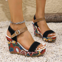 Open Toe Wedge Sandals 