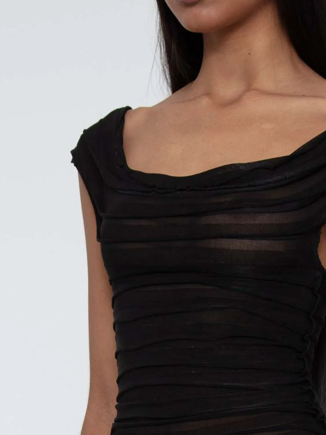 Ruched Solid Tank 