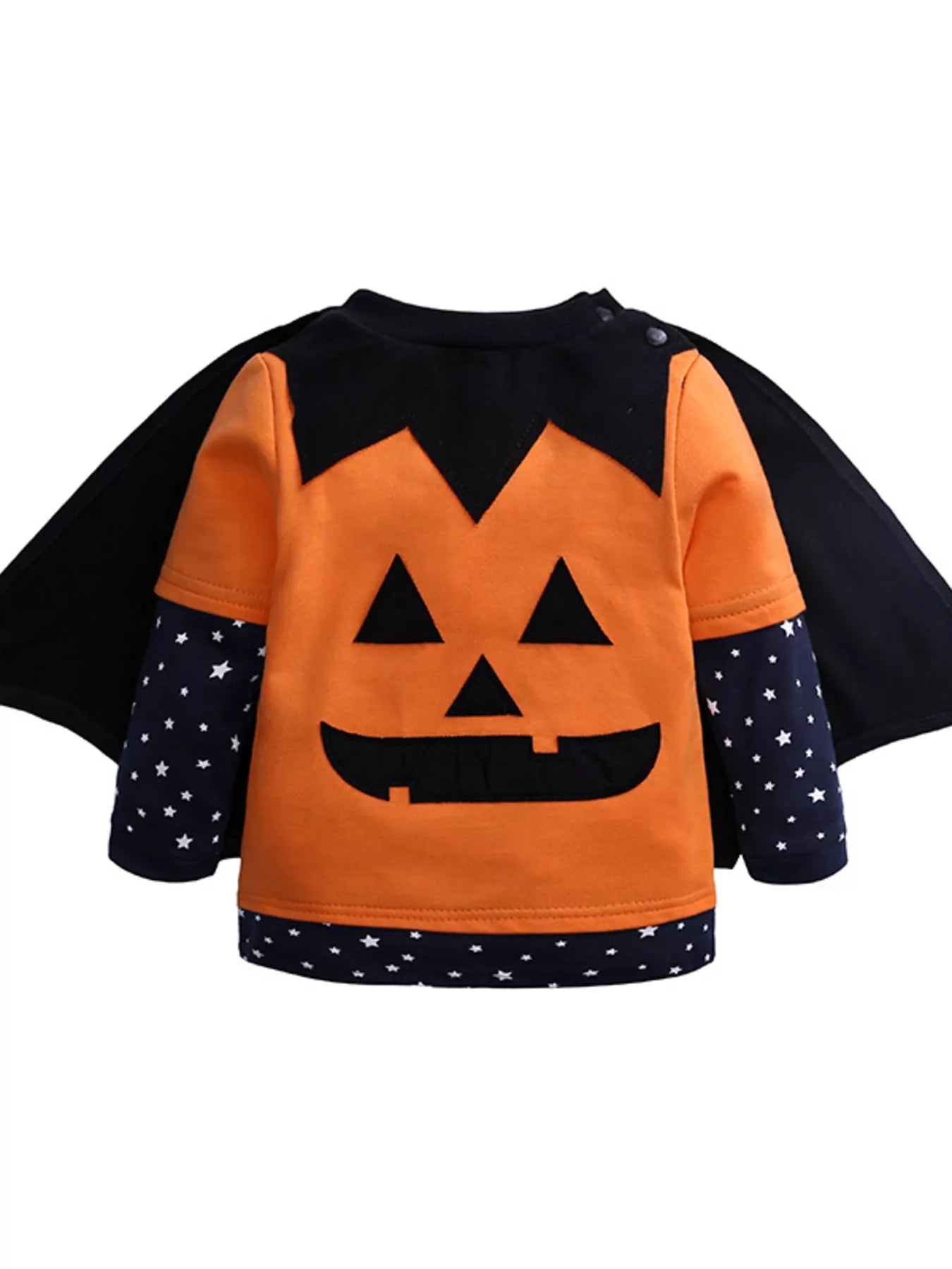 Children's Halloween Pumpkin Face Long Sleeve 4-Piece Set 