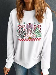 Christmas Tree Graphic Customized Holiday Sweatshirt 