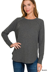 Zenana Baby Waffle Long Sleeve Top 