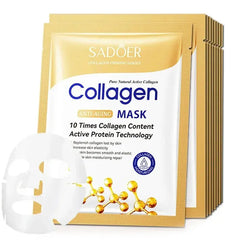 5/10/20/30pcs SADOER Collagen Face Mask Firming Moisturizing Repair Brightening Skincare Face Sheet Mask Facial Masks Skin Care