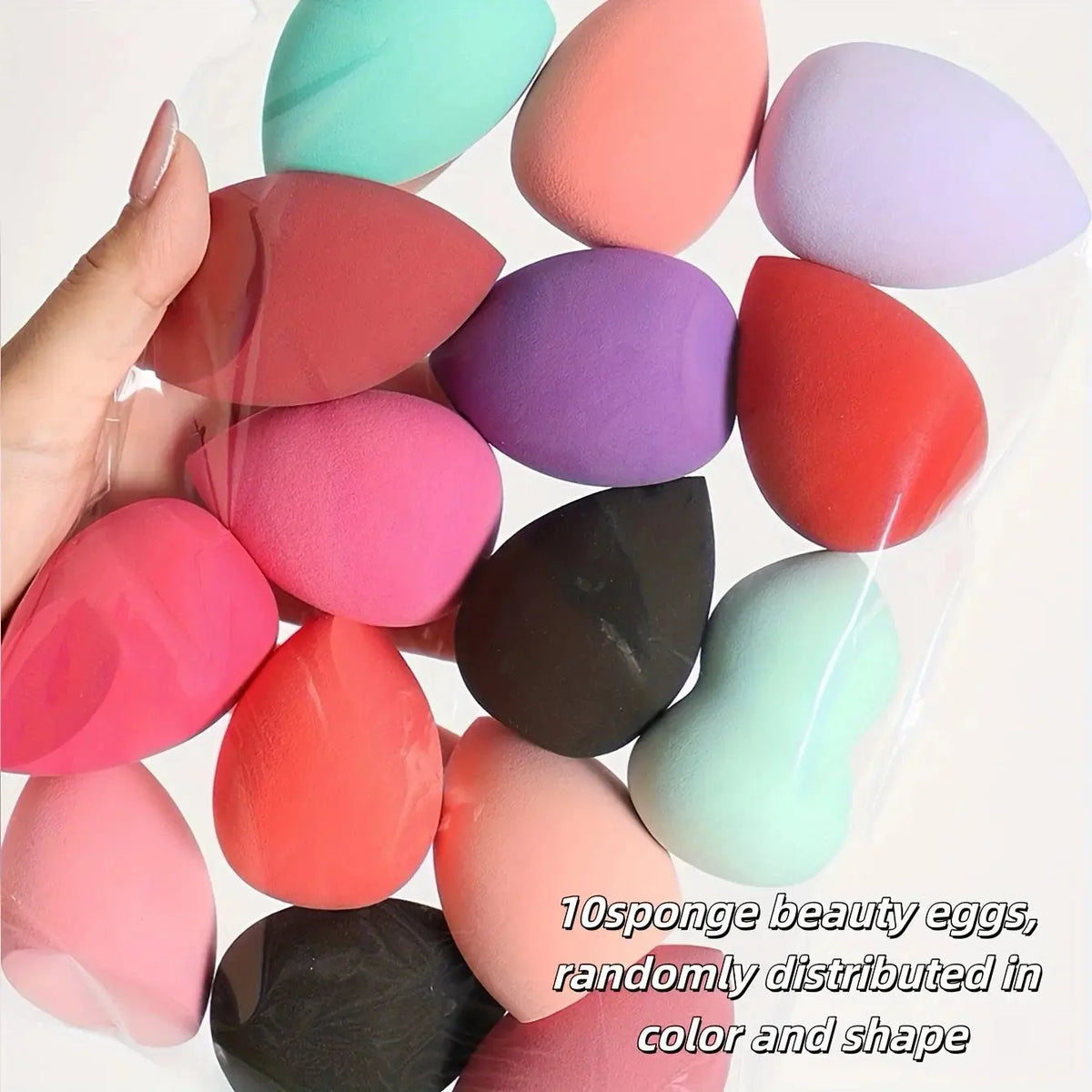 5-10PCS Ombre Makeup Sponge Set - Vegan Dual Use for Liquid/Powder | Latex-Free Travel Essentials All Skin Types dylinoshop
