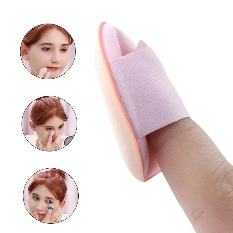 5/10Pcs Mini Finger Puff Foundation Small Air Cushion Powder Sponge Face Concealer BB Cream Cosmetic Applicator Makeup Tools dylinoshop