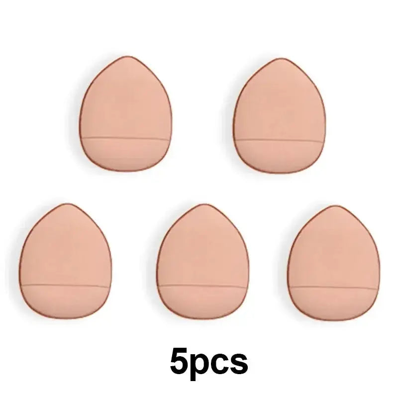 5/10Pcs Mini Finger Puff Foundation Small Air Cushion Powder Sponge Face Concealer BB Cream Cosmetic Applicator Makeup Tools dylinoshop