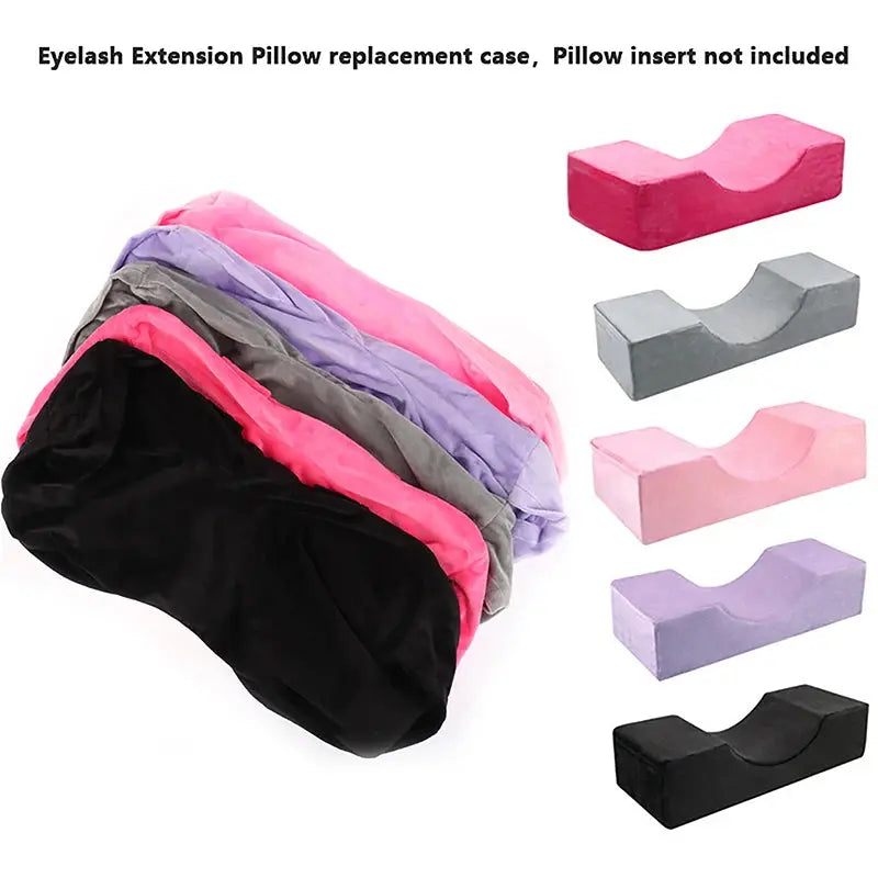 5 Colors Eyelash Extension Pillow  Cover Flannel Grafting Eyelashes Pillows Replace Cover Lash Pillow Cover  MakeUp Too dylinoshop