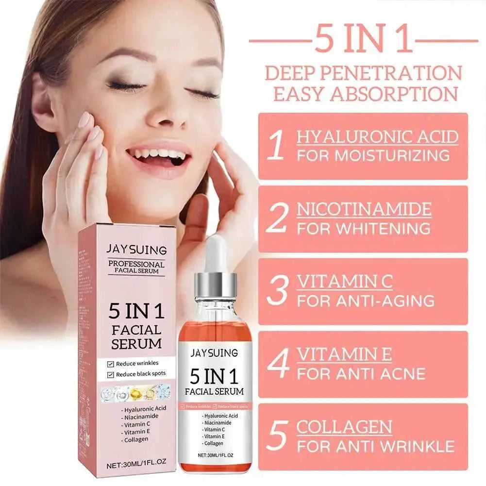 Vitamin C & Hyaluronic Acid Anti-Aging Face Serum – Firming & Brightening