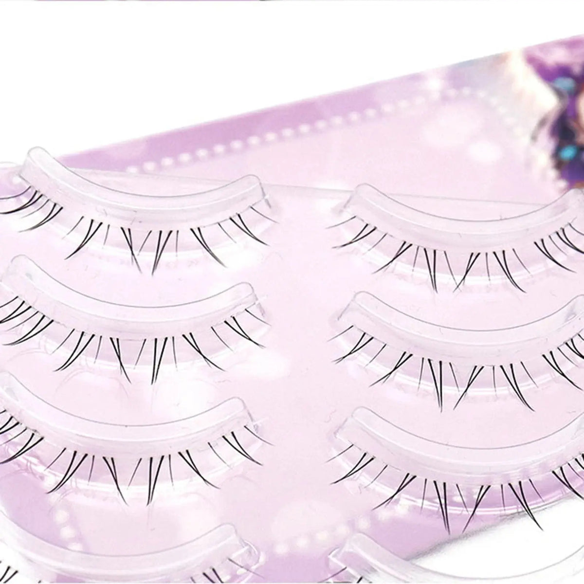 5 Pairs Cartoon-Style Lower Lash Extensions - Cosplay Makeup dylinoshop