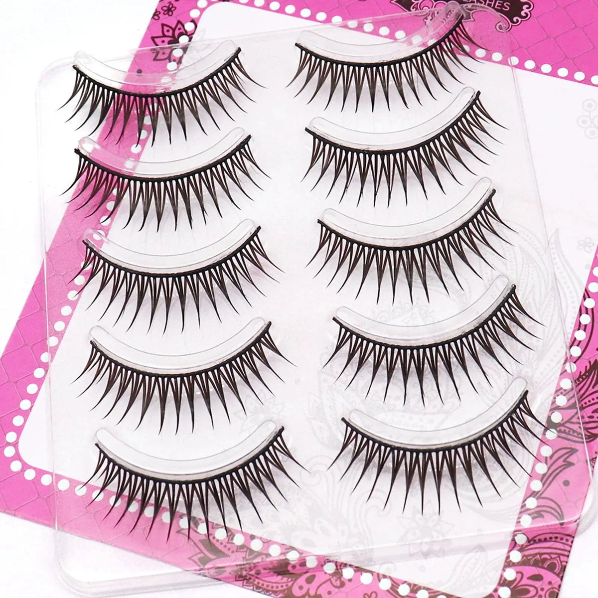 5 Pairs Korean-Style Manga False Eyelashes - Cosplay Makeup dylinoshop