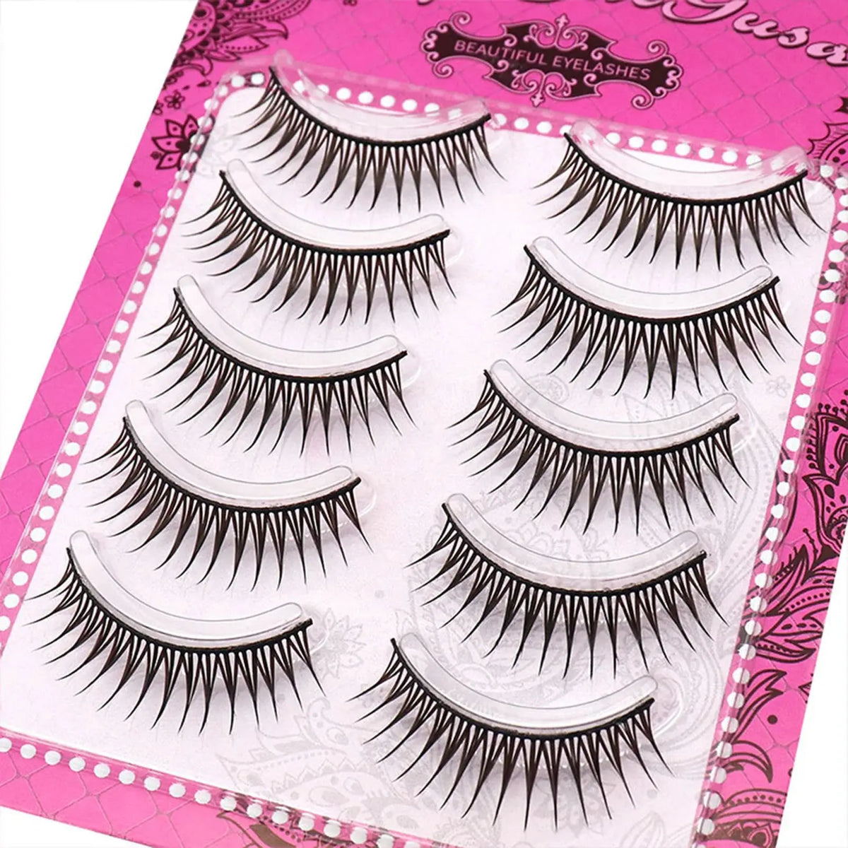 5 Pairs Korean-Style Manga False Eyelashes - Cosplay Makeup dylinoshop
