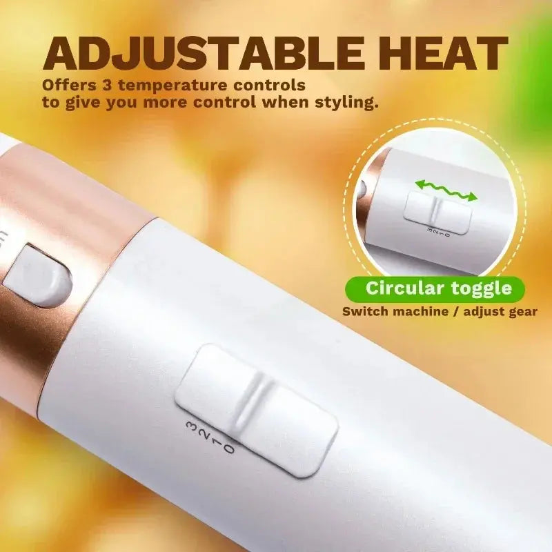 5-in-1 Hot Air Styling Brush – Dryer, Curler, Straightener & Comb dylinoshop