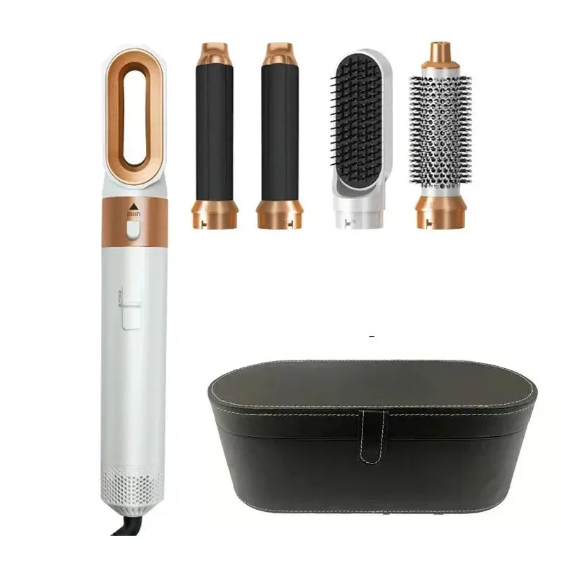 5-in-1 Hot Air Styling Brush – Dryer, Curler, Straightener & Comb dylinoshop