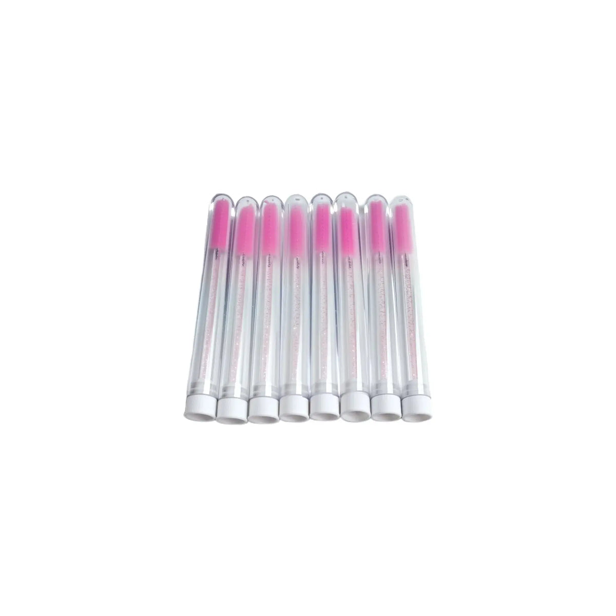 50/100/200pc DIY Eyelash Brush Tube by Yourself, No Decoration Mascara Eyelash Wands Eyebrow Brush Replaceable Dust-proof Makeup dylinoshop