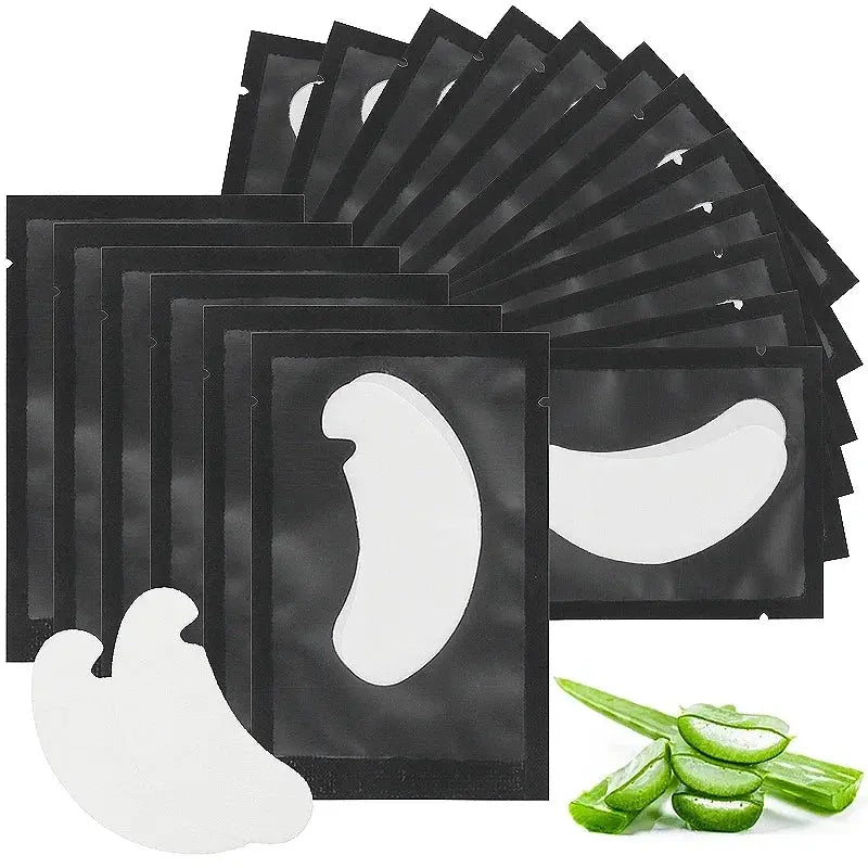 50 Pairs Eye Patches Eyelash Extension Under Eye Pads Makeup Lashes Patch Tip Stickers Pads For Eyelash Extension Supplies dylinoshop