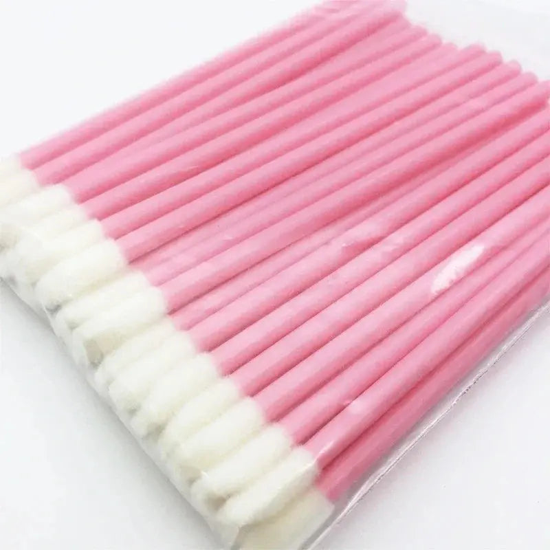 500-2000Pcs Pink Disposable Lip Brush Full Size Lipsticks Lipbrush Mascara Applicator Lipstick Wands Set Cosmetic Makeup Tool dylinoshop