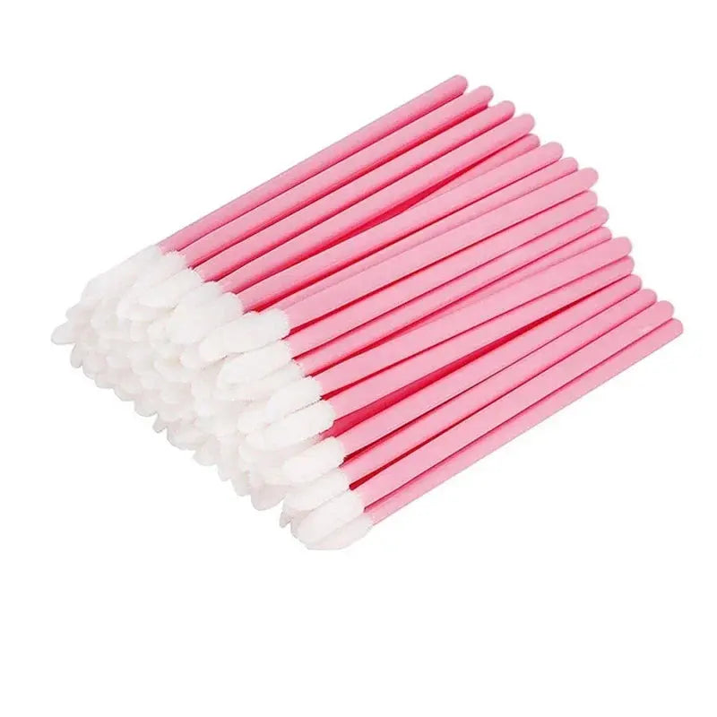 500-2000Pcs Pink Disposable Lip Brush Full Size Lipsticks Lipbrush Mascara Applicator Lipstick Wands Set Cosmetic Makeup Tool dylinoshop