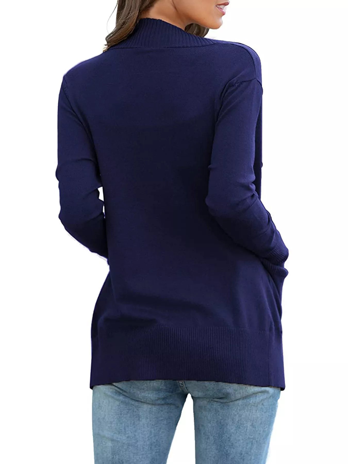 Open Front Knit Cardigan 