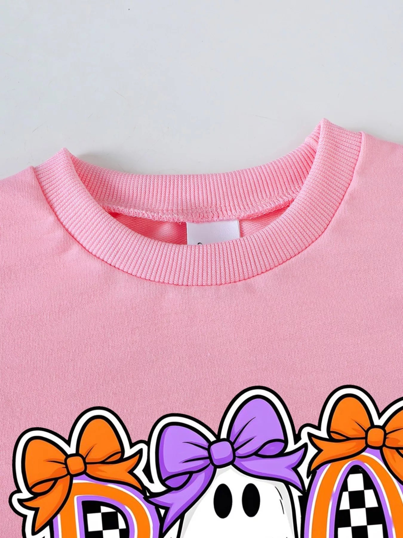 Children's Halloween Graphic Sweatshirt and Flare Pants Set 
