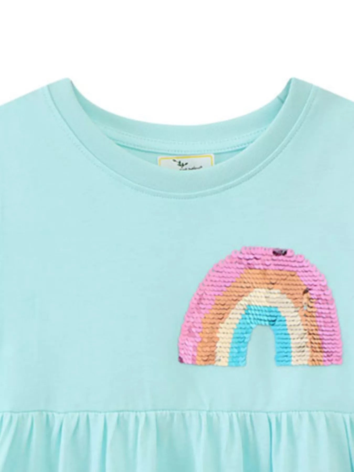 Children's Sequin Rainbow Casual Dress 