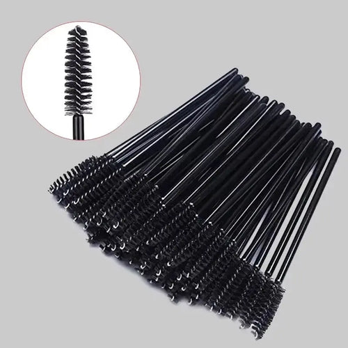 50pcs Disposable Makeup Tools Eyelash Brushes Eyelashes Extension Tools Eyebrow Brush Mascara Wands Applicator Spoolers dylinoshop