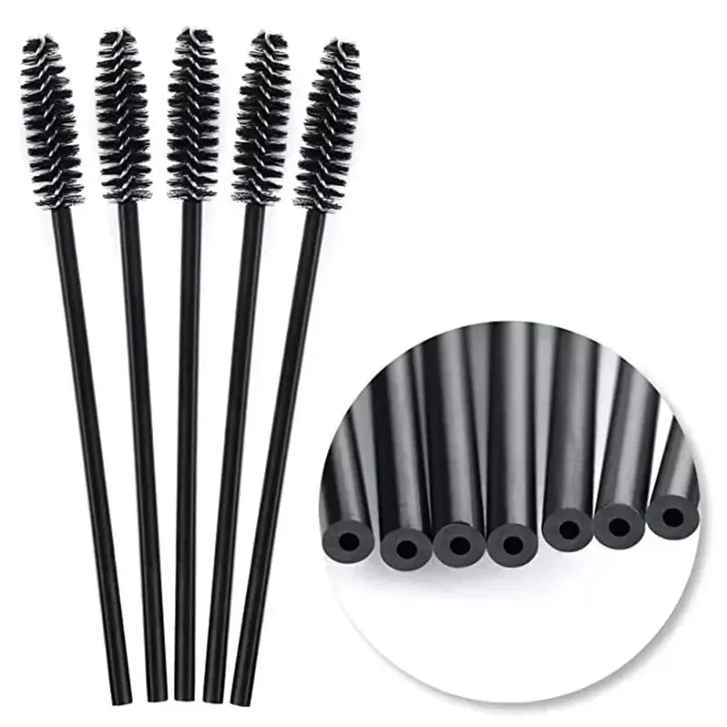 50pcs Disposable Makeup Tools Eyelash Brushes Eyelashes Extension Tools Eyebrow Brush Mascara Wands Applicator Spoolers dylinoshop