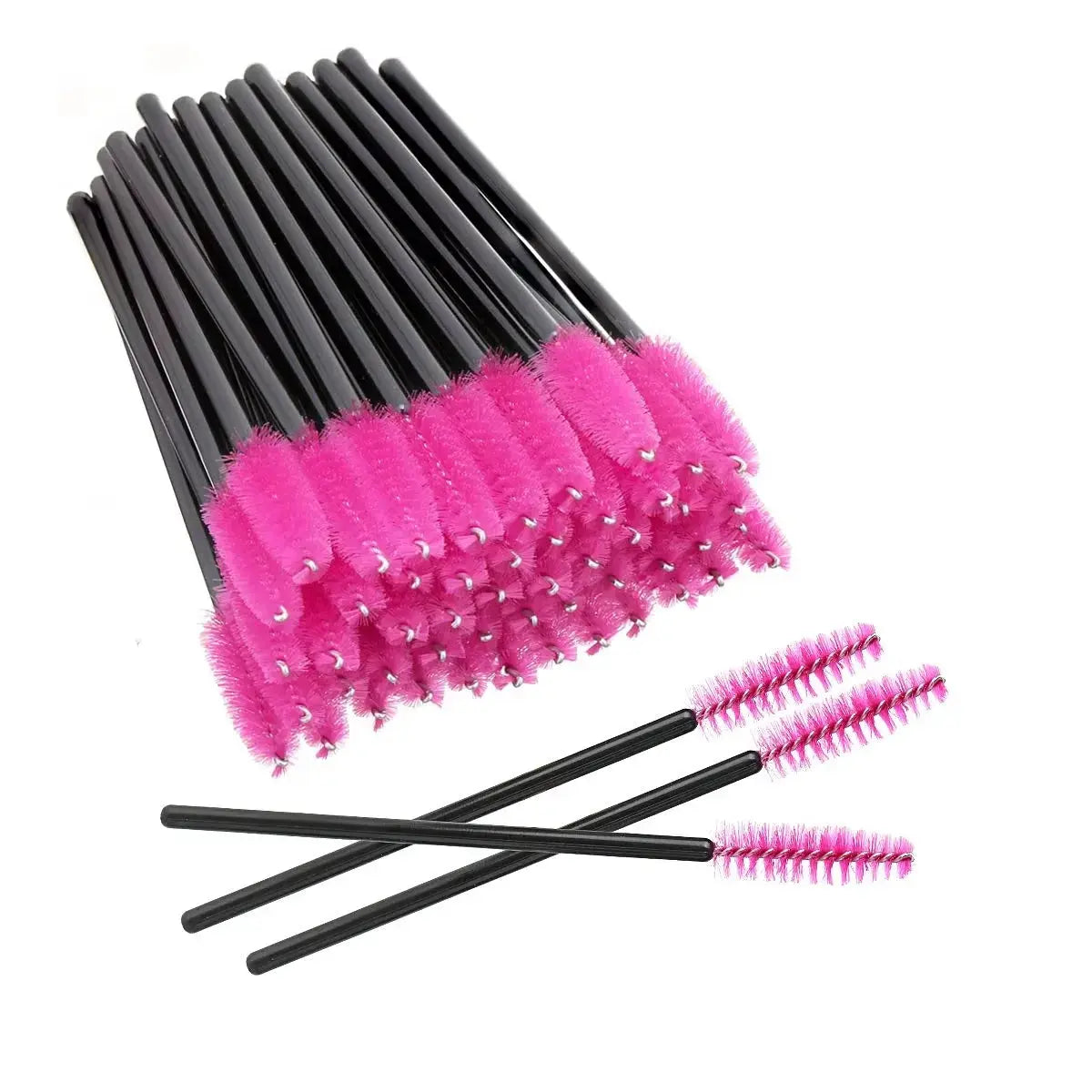 50pcs Disposable Makeup Tools Eyelash Brushes Eyelashes Extension Tools Eyebrow Brush Mascara Wands Applicator Spoolers dylinoshop