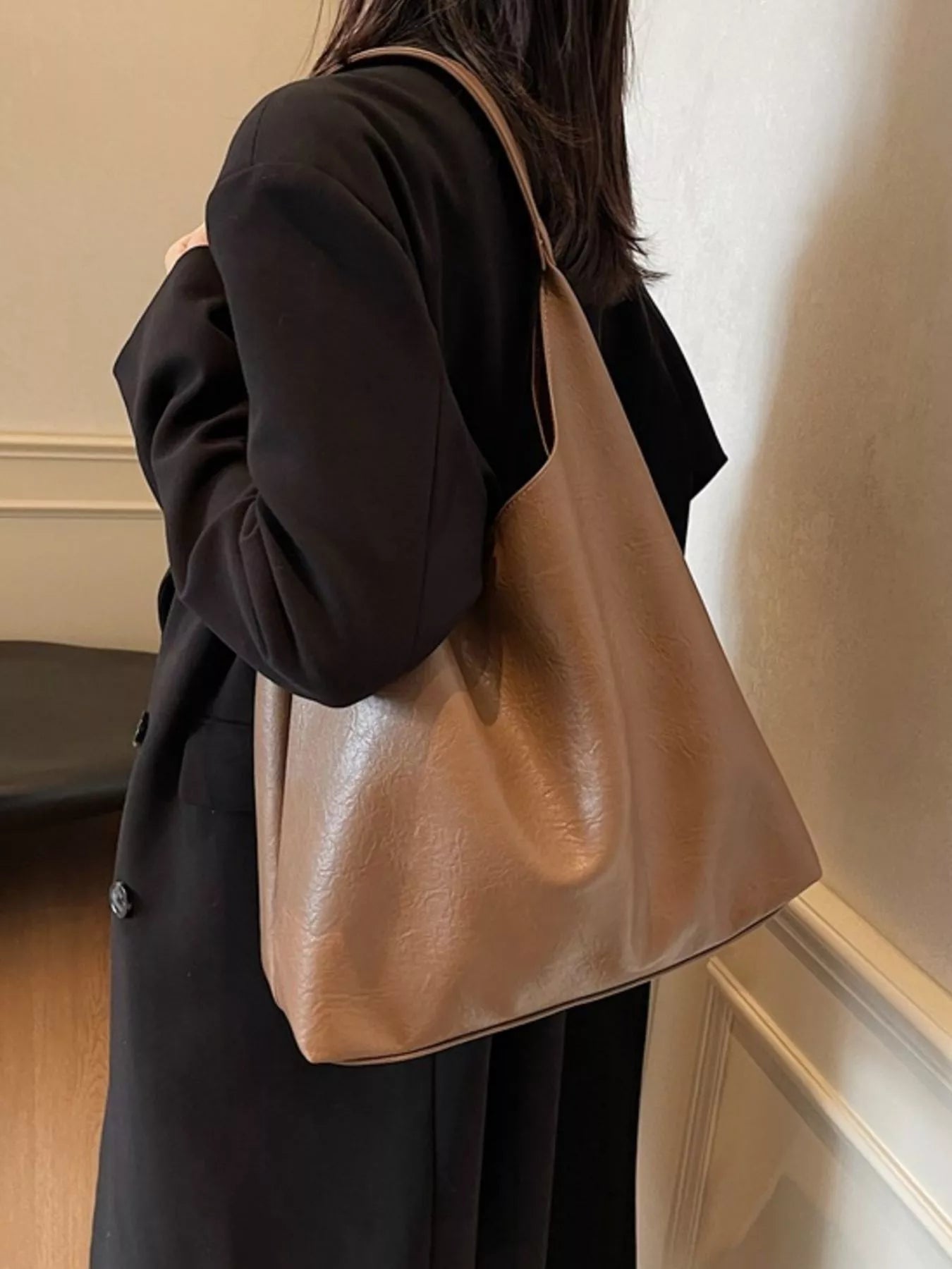 PU Leather Tote Bag 