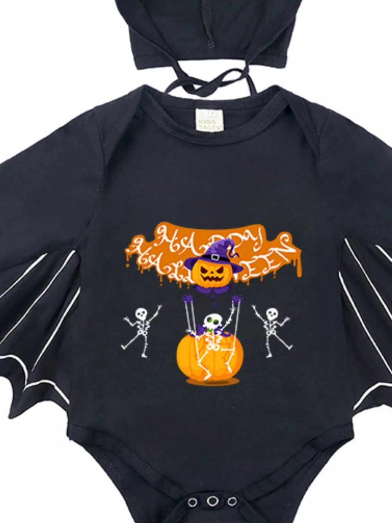 Children's Halloween Bat Bodysuit & Hat Costume Set 