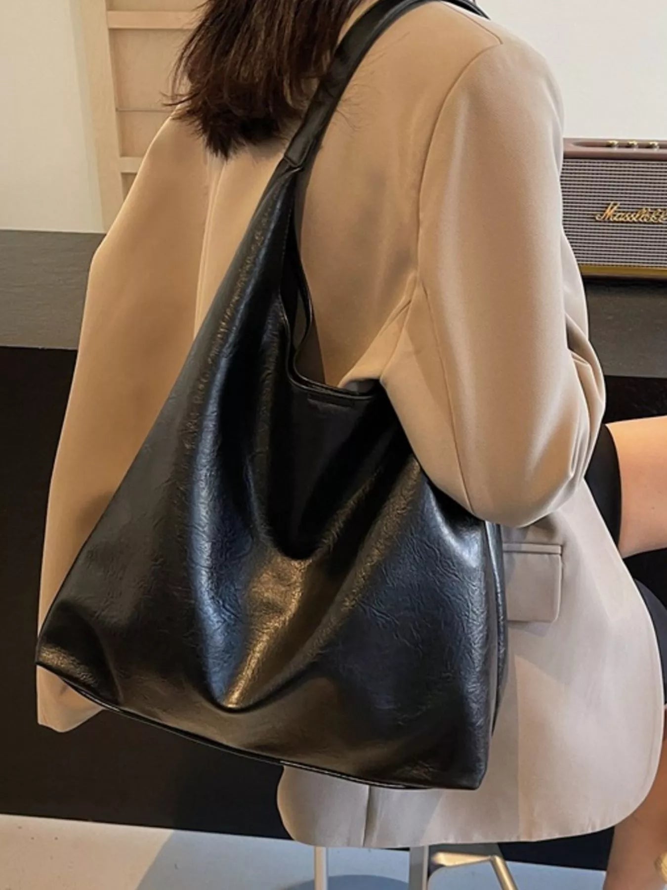 PU Leather Tote Bag 