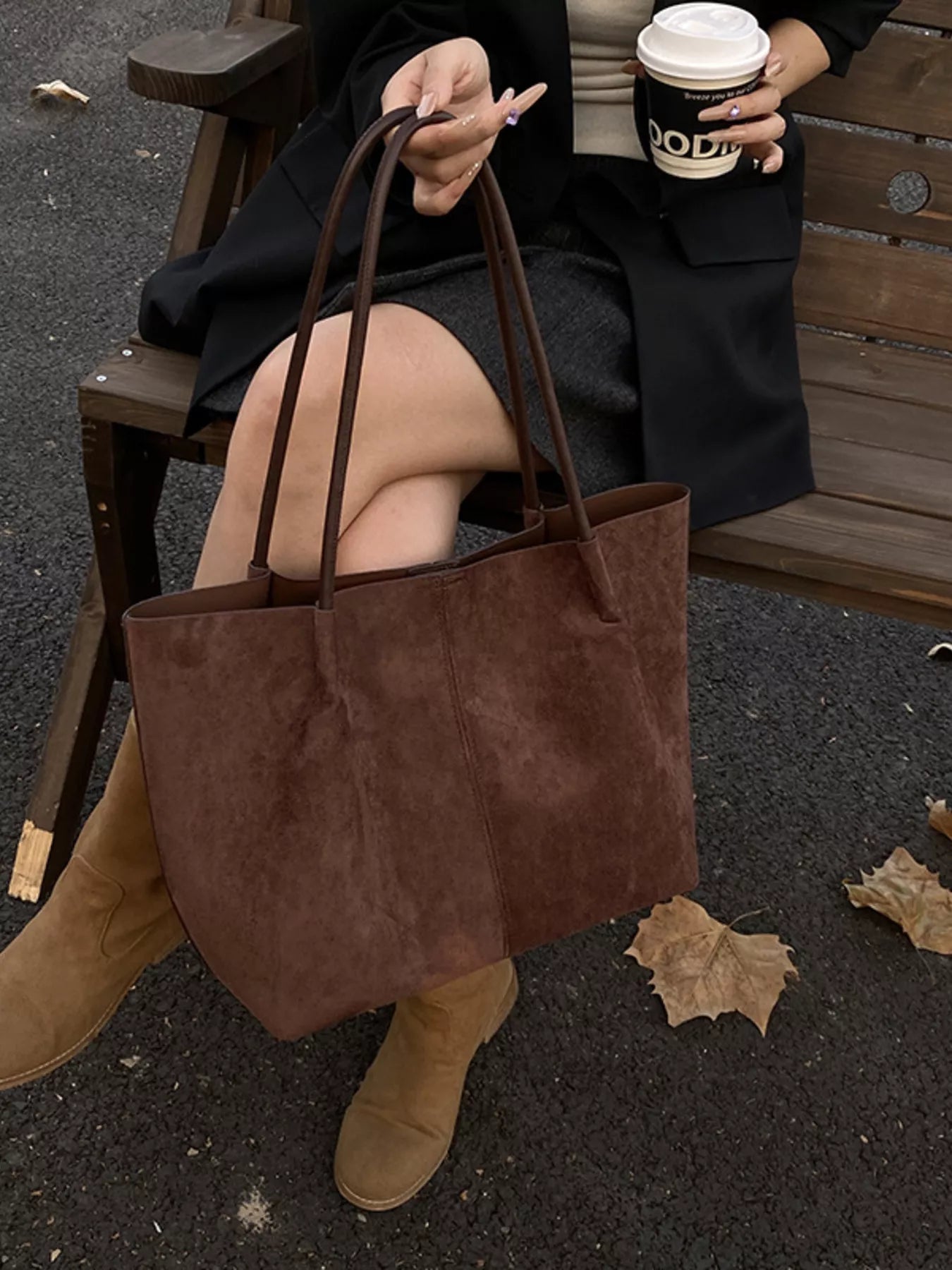 Solid Color Tote Bag 