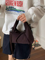 Casual Lightweight Solid Color Crossbody Bag 
