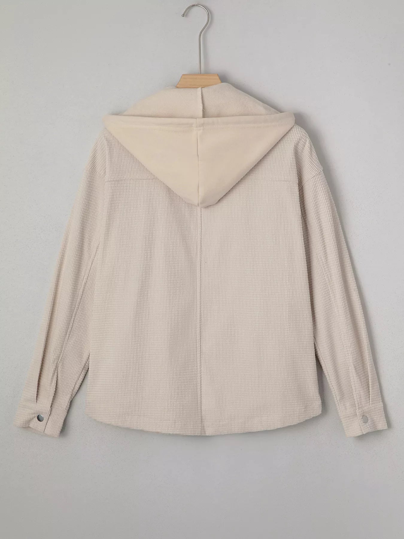 Thermal Knit Textured Hooded Jacket 