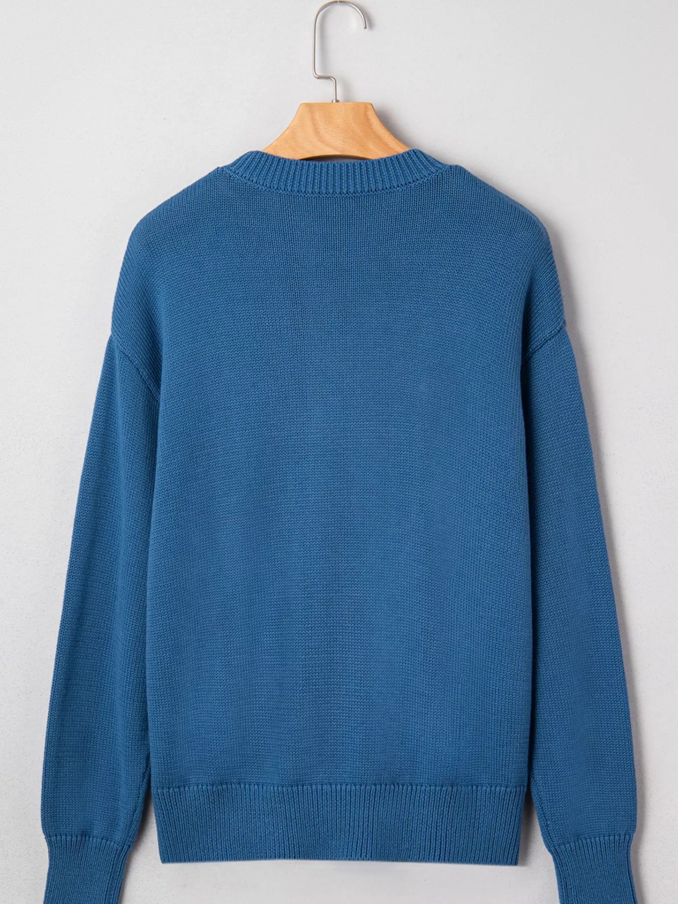 Howdy Embroidered Round Neck Sweater 