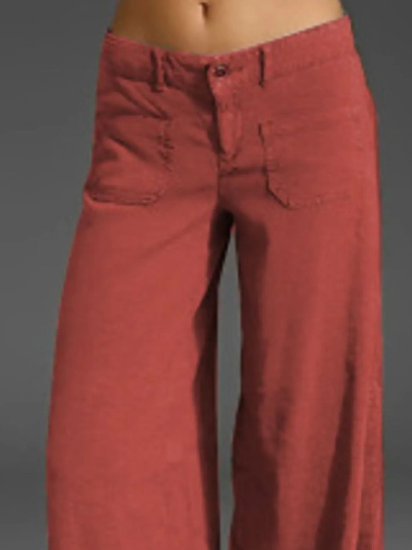 Full Size Wide Leg Pants with Pockets Plus Size 