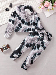 Children's Tie-Dye Hoodie & Pants Set 