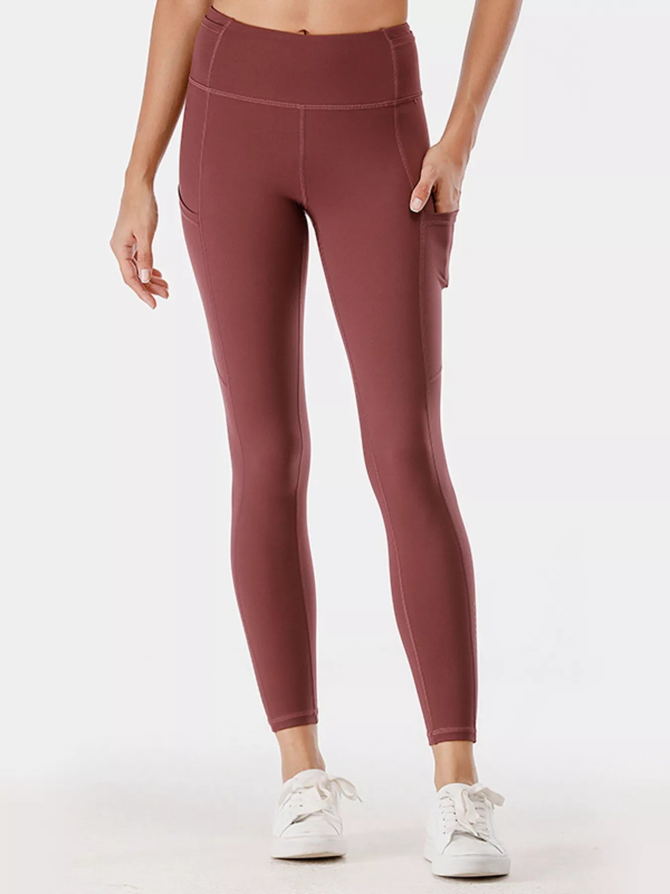 Full Size High-Waisted Active Leggings with Pockets Plus Size 