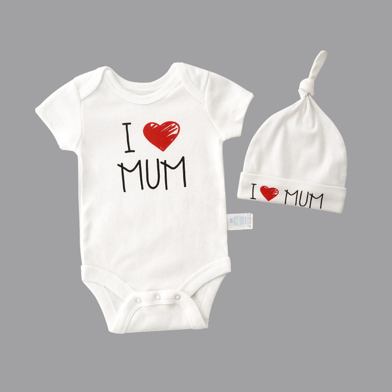50% Off + Fast Free Shipping TODAY! (Cute I Luv Mum & Dad Baby Set) 