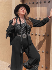 Plus Size Square Neck Jumpsuit 