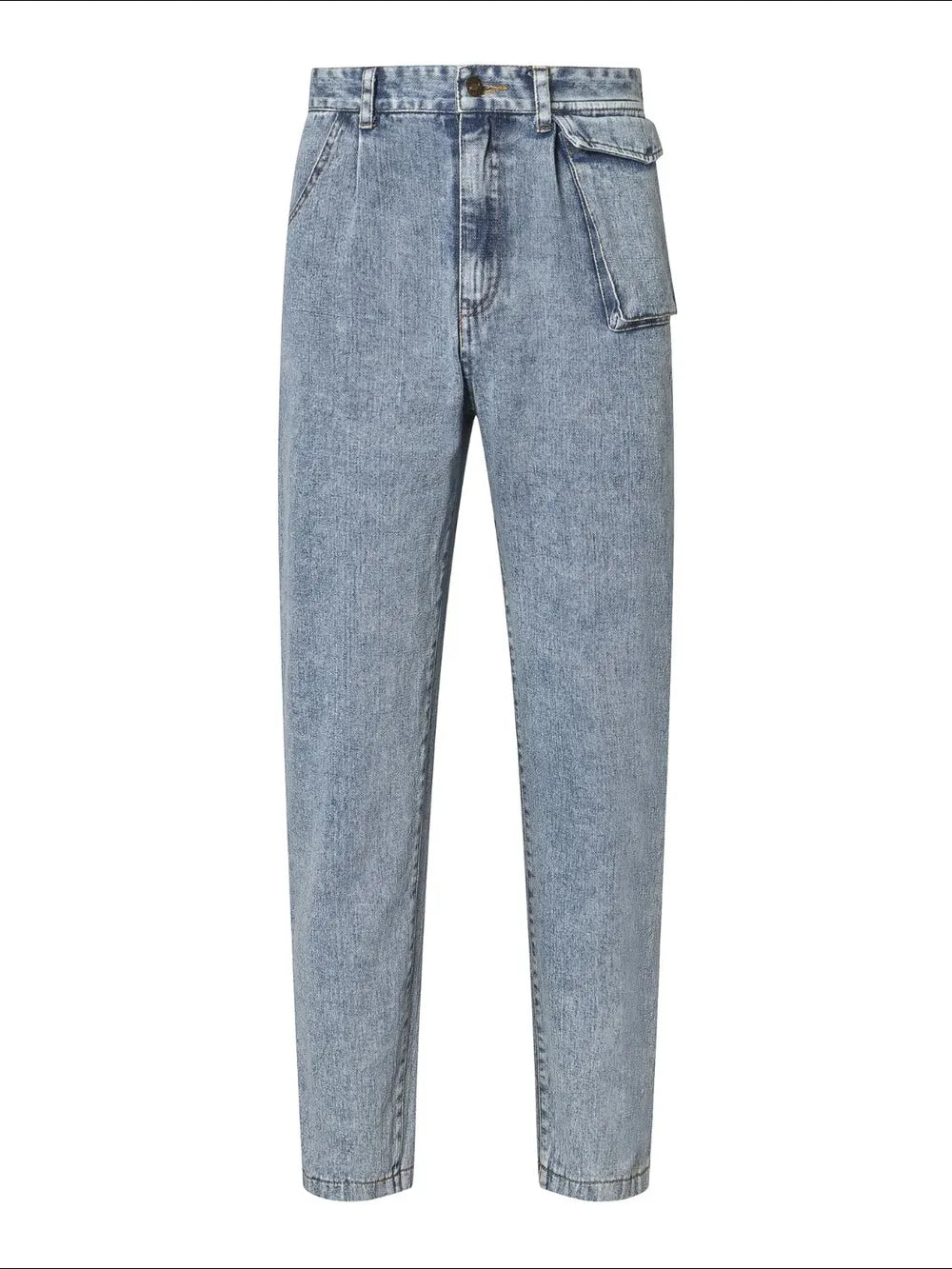 High Waist Straight Leg Jeans 