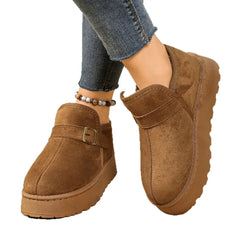 Round Toe Platform Boots 