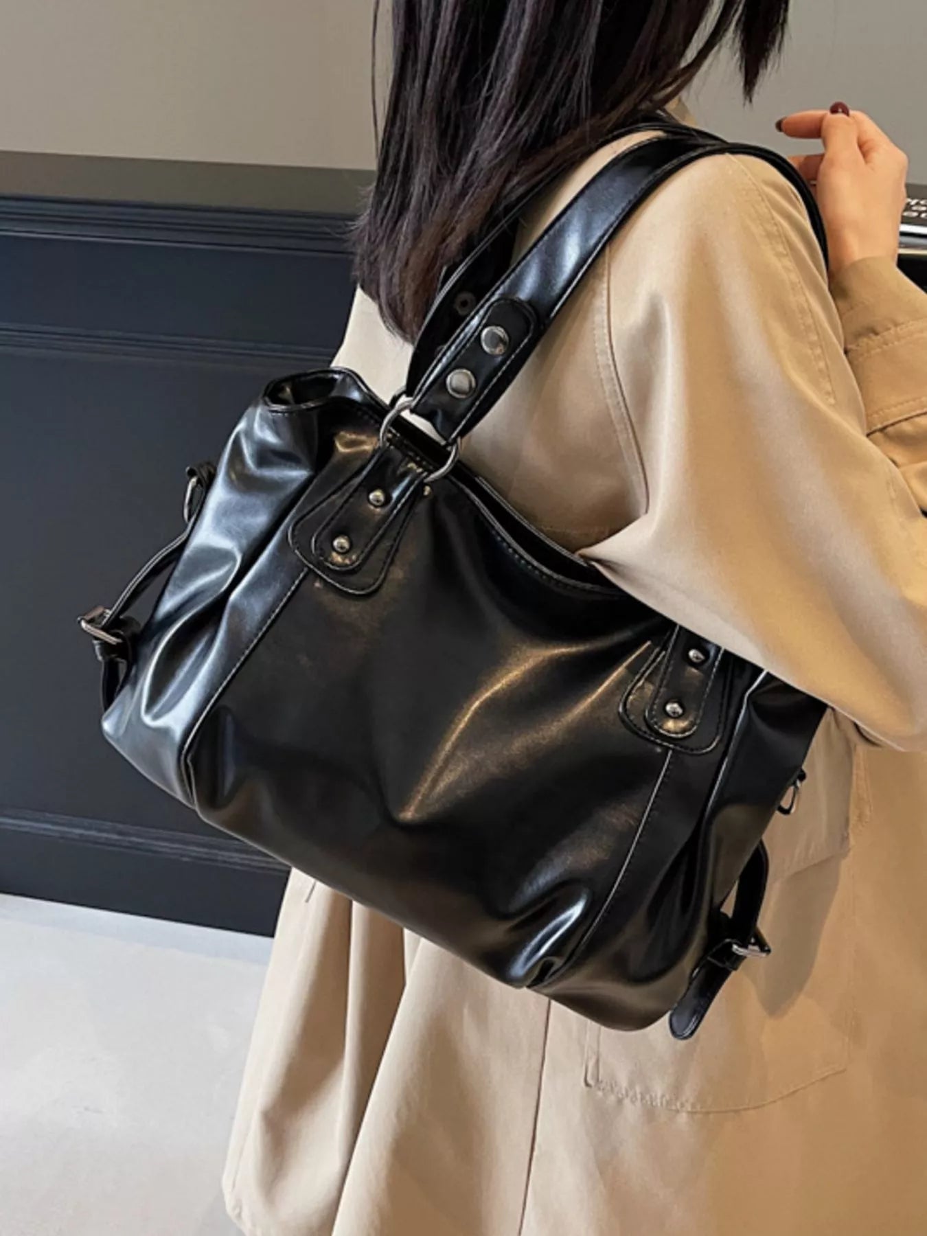 Vintage Style Leather Handbag 