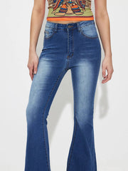 Mid-Rise Waist Bootcut Jeans 