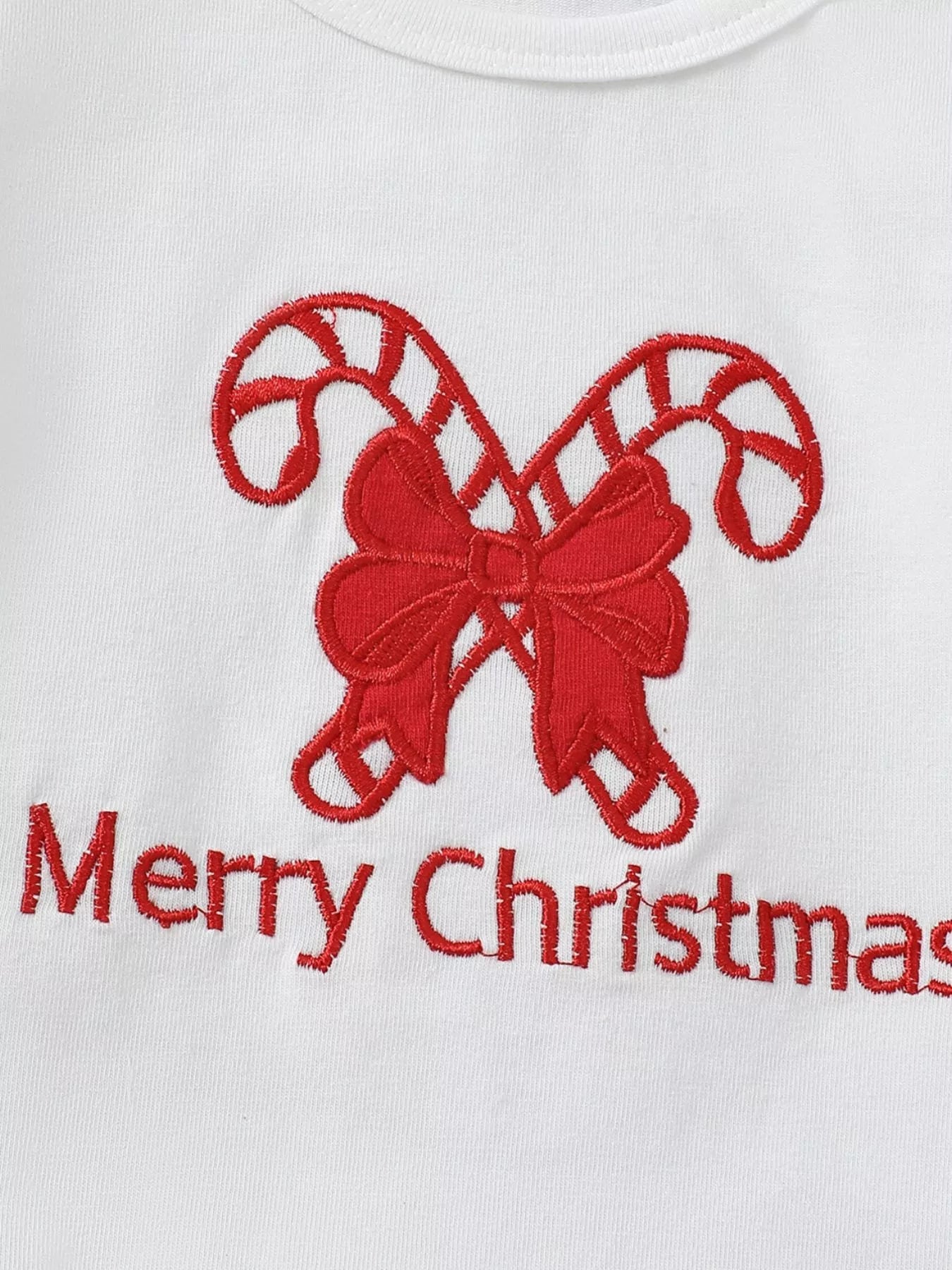 Children's Christmas Ruffle Trim Top and Pants Set 