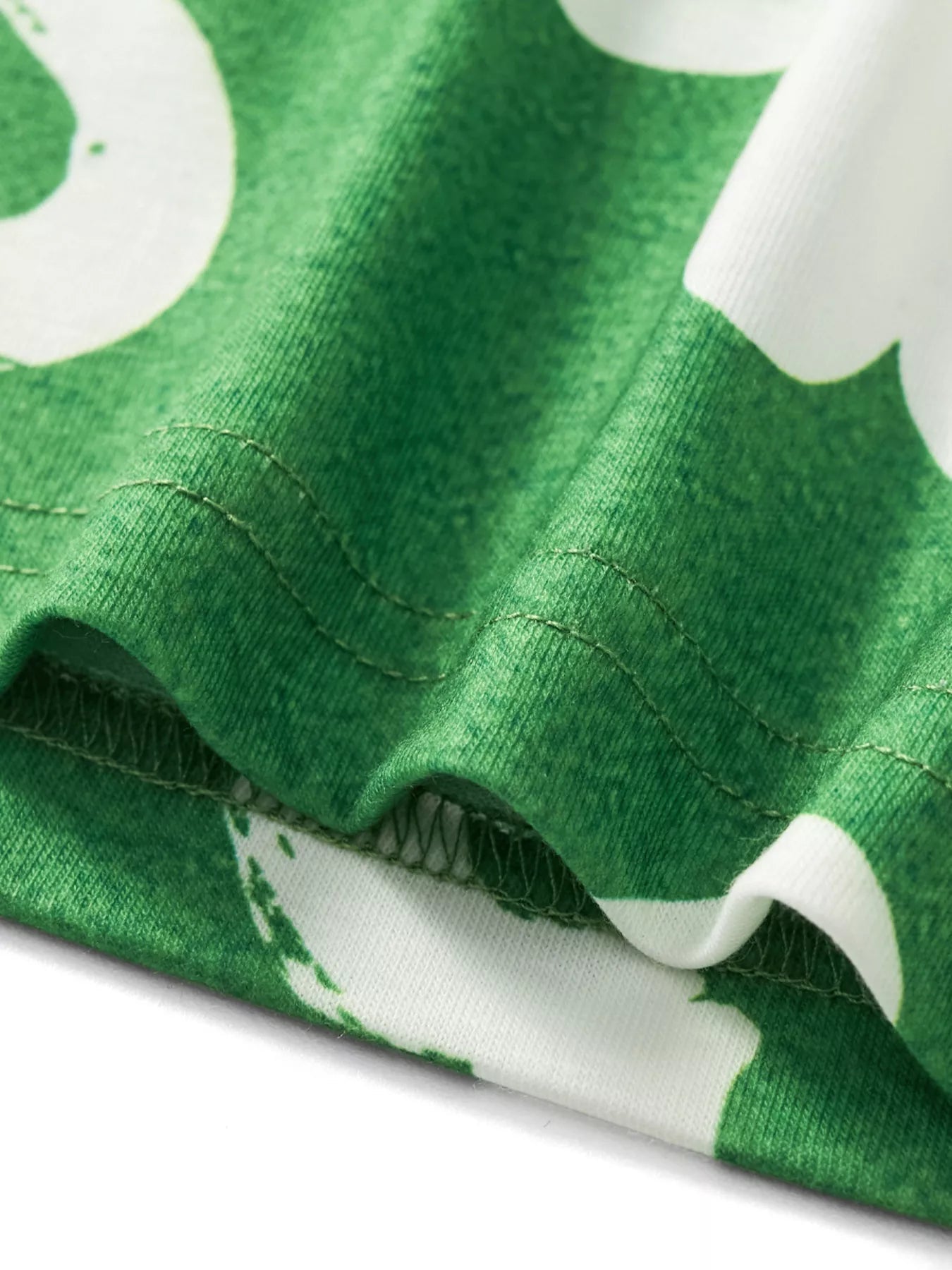 Children's Lucky Clover Print T-Shirt and Shorts Set 