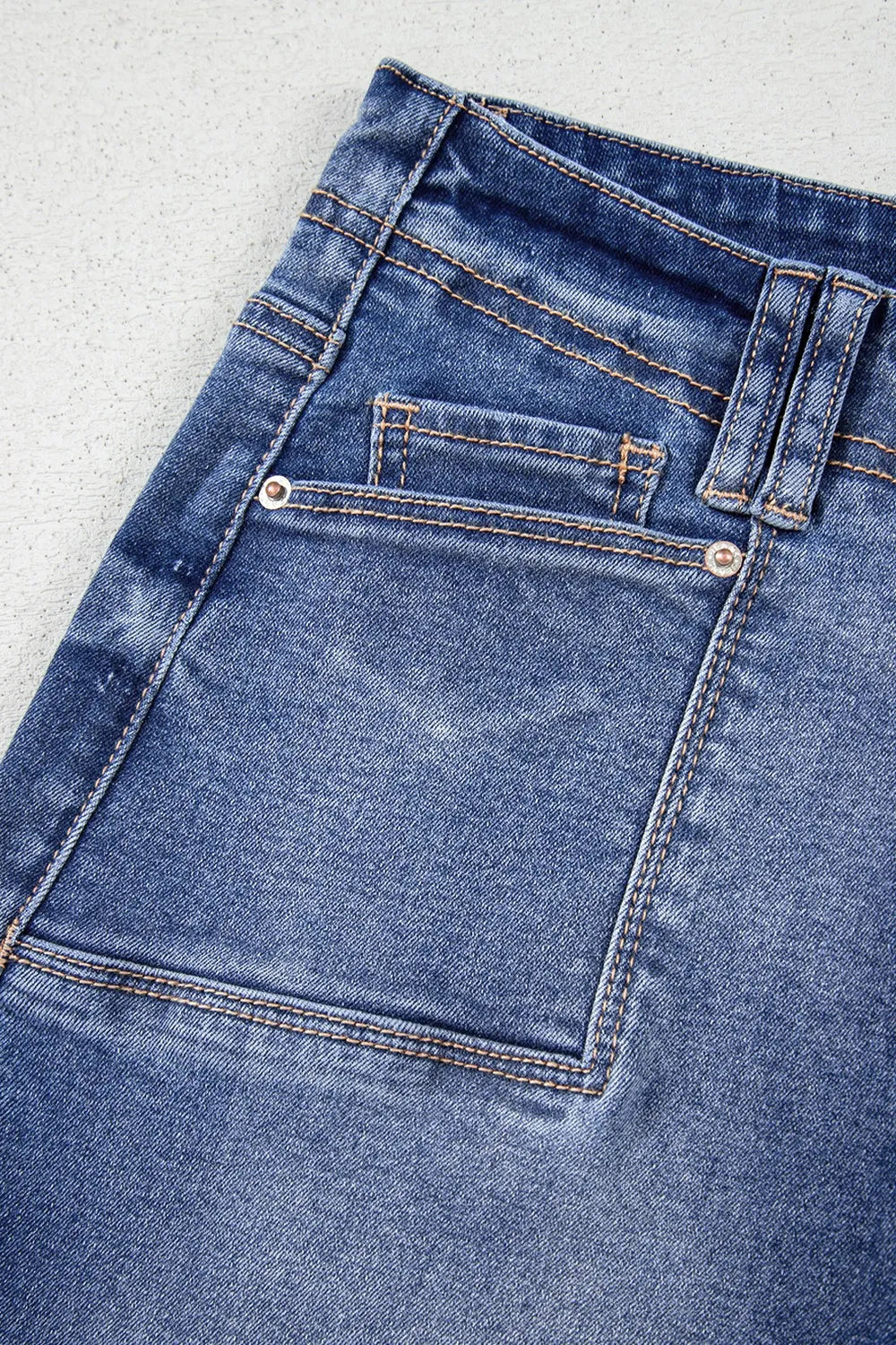 High-Waisted Wide-Leg Vintage Wash Jeans 