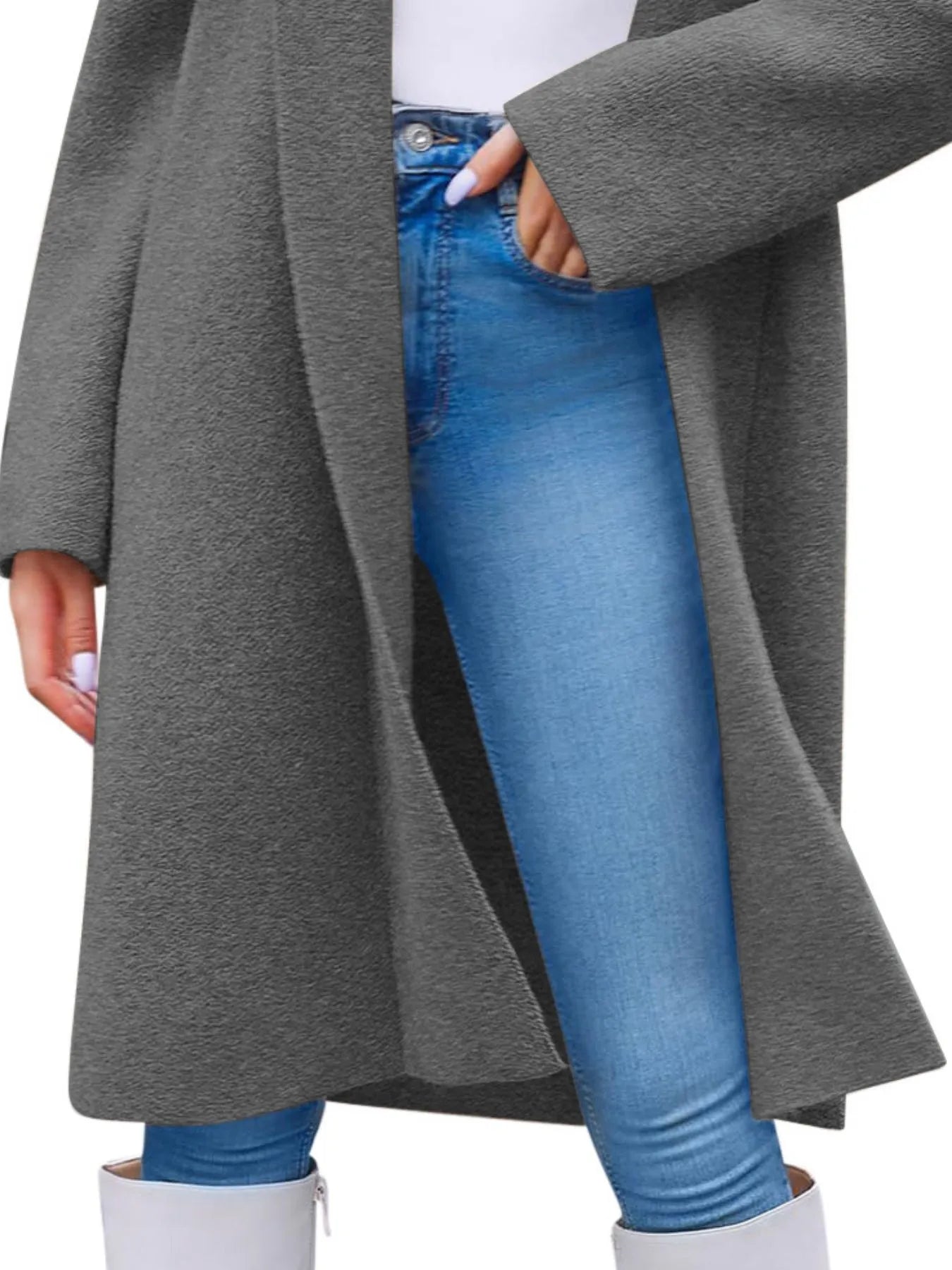 Open Front Longline Coat 
